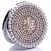 EVTECH(TM) 3D Bling Crystal Rhinestones Stainless Travel Compact Pocket Crystal Folding Foldable Makeup Mirror(100% handmade)