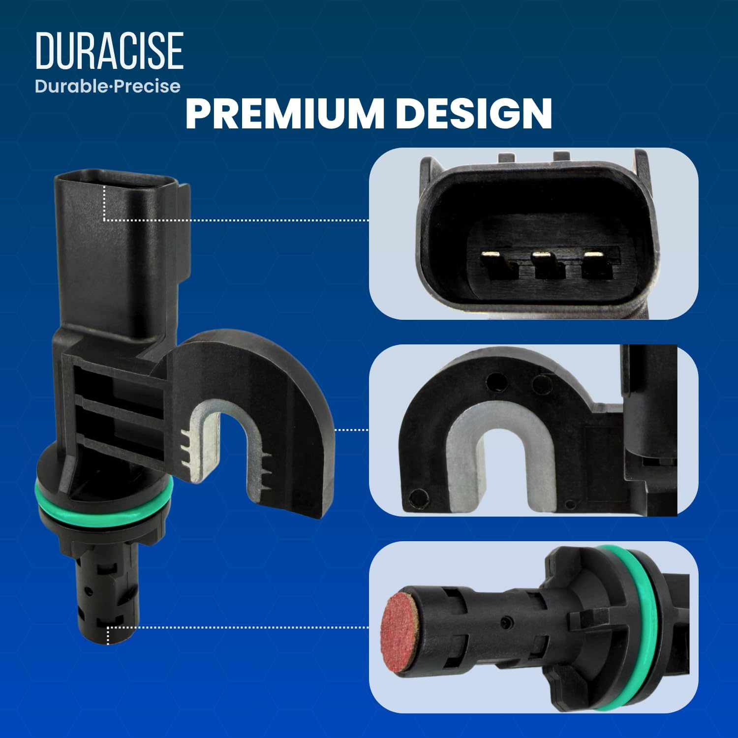 DURACISE Camshaft Position Sensor Compatible with 2008-2011 Jeep Wrangler & 2008-2010 Dodge Grand Caravan & Chrysler Town & Country, Pacifica & 2009-2010 Volkswagen Routan | OEM #5149078AD, 7B0907601B