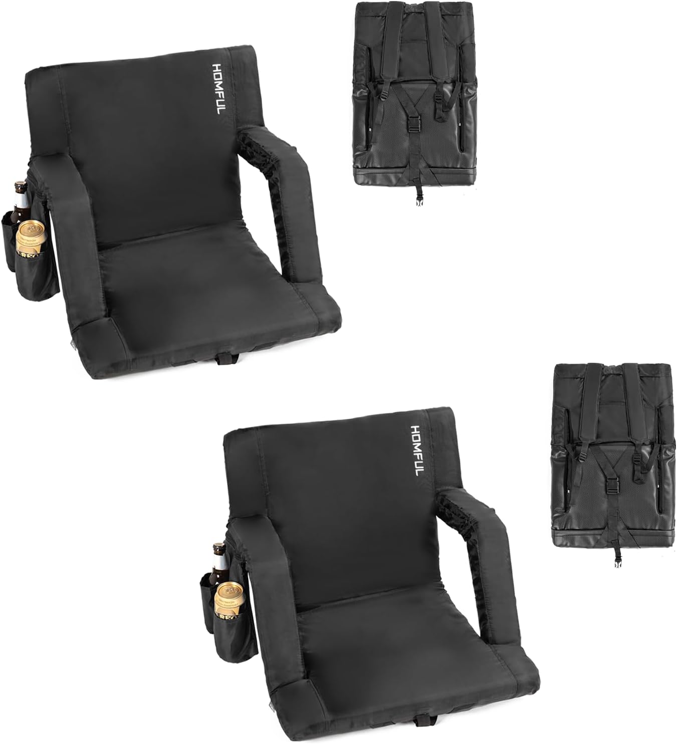 HOMFUL Stadium Seats for Bleachers with Back Support