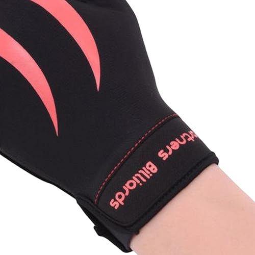 Miniatura 4 de Guante de billar para taco de piscina con 3 dedos para mano izquierda, con almohadilla antideslizante, agradable a la piel, elástico, transpirable,