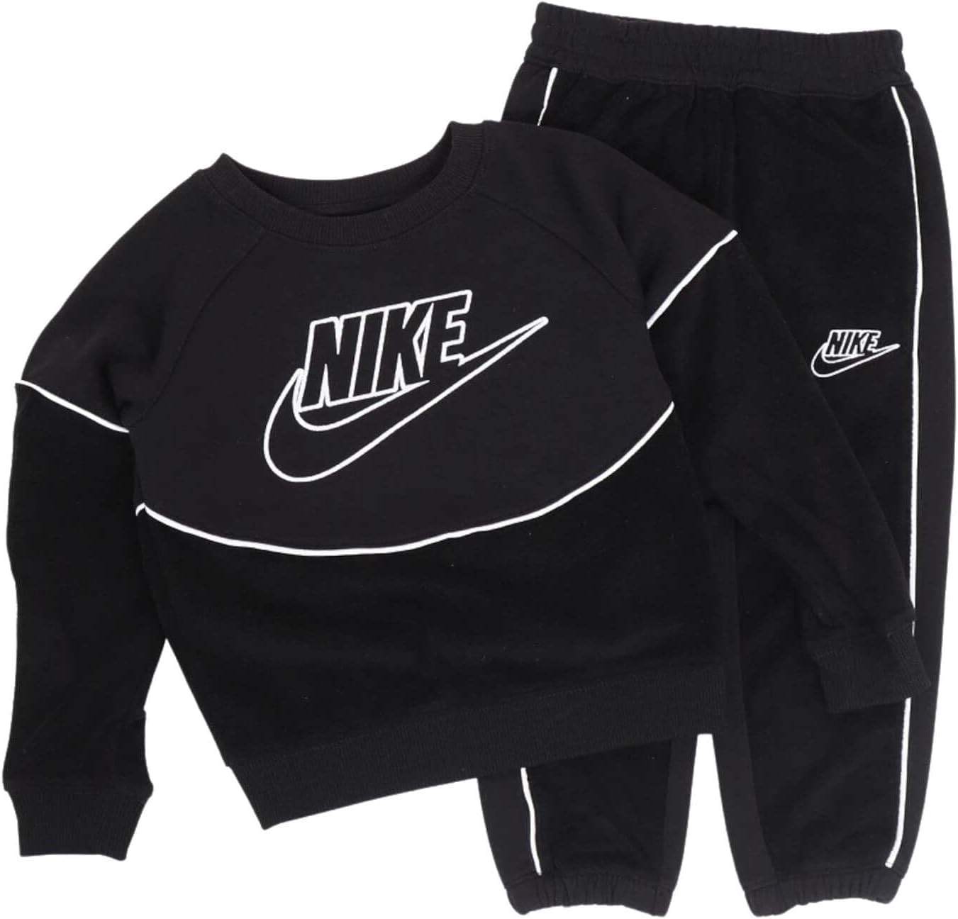 Nike Sportswear Amplify French Terry Crew Set – Black – Kids Size 6