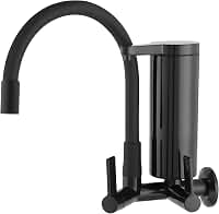 Torneira De Cozinha Gourmet Com Filtro Preta Fosco Parede Abs
