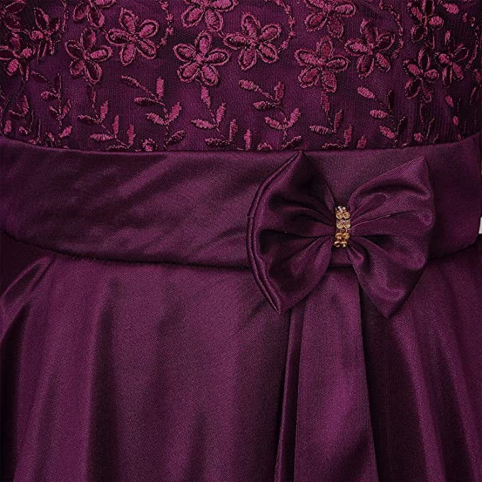 Image of Wish Karo Baby Girls Knee Length Lycra Dress (fe2644clr)