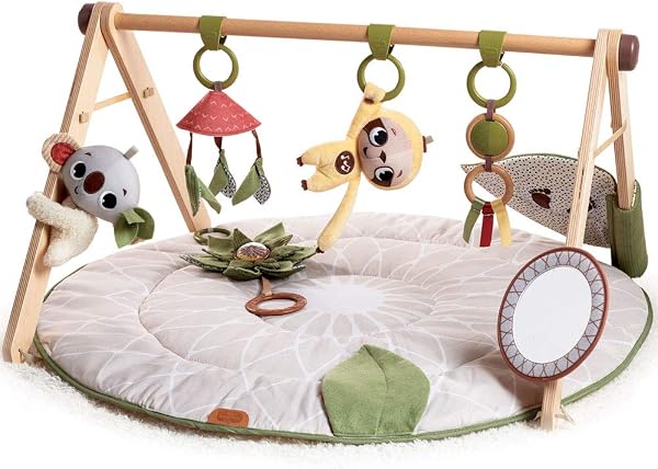 Tiny Love Tapis d'Éveil Luxe en Bois avec Musique et 20 activités