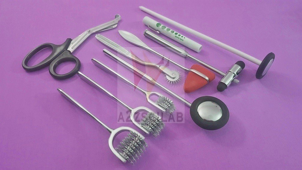 Set of 11 pcs Reflex Taylor Babinski Queen Square Buck Hammer Pinwheel Penlight (A2ZSCILAB Brand)