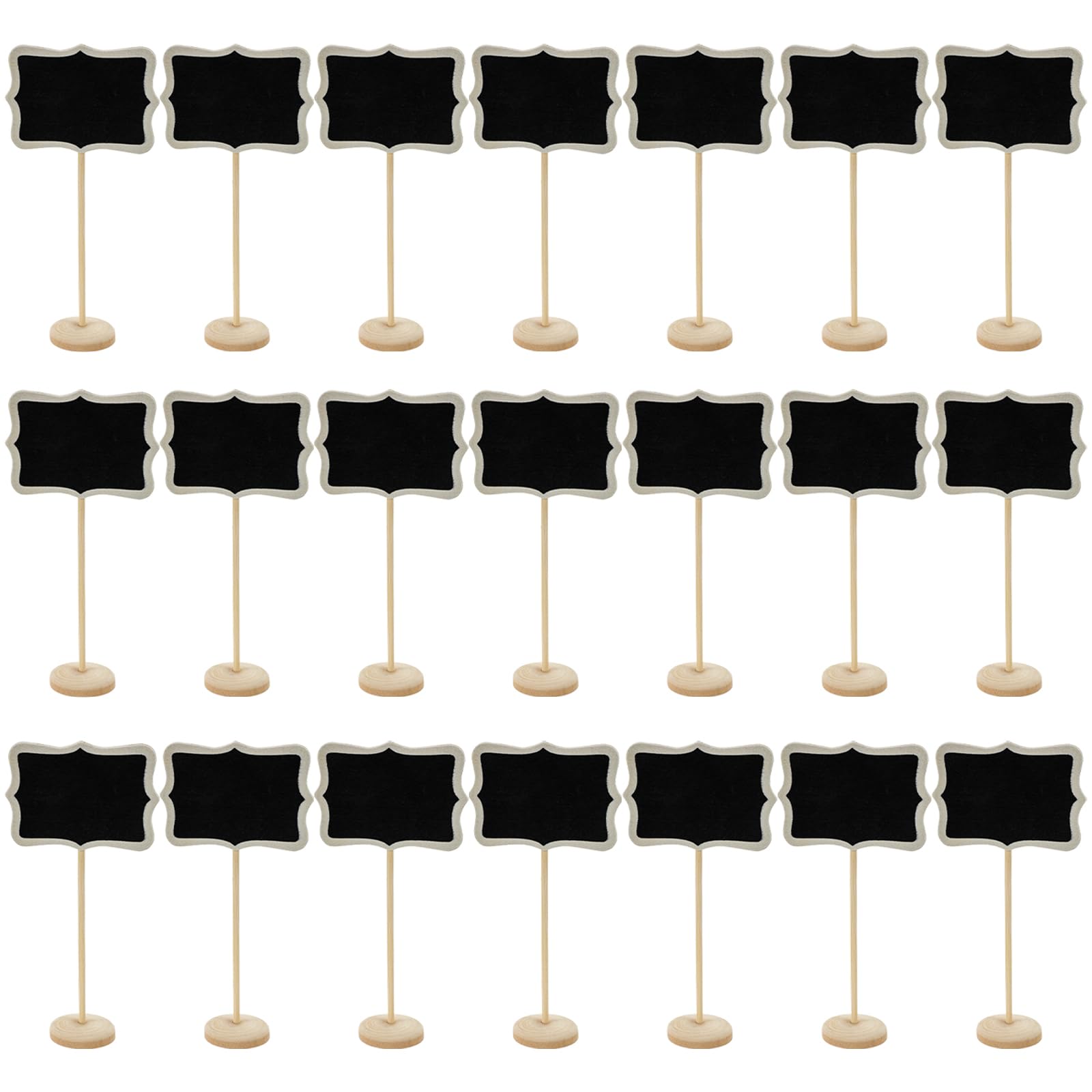 oruola 20pcs Mini Chalk Boards with Stands,Food Signs for Party Buffet,Food Platter Mini Reserved Signs for Wedding, Party,Event,Tables,and Buffets Decor