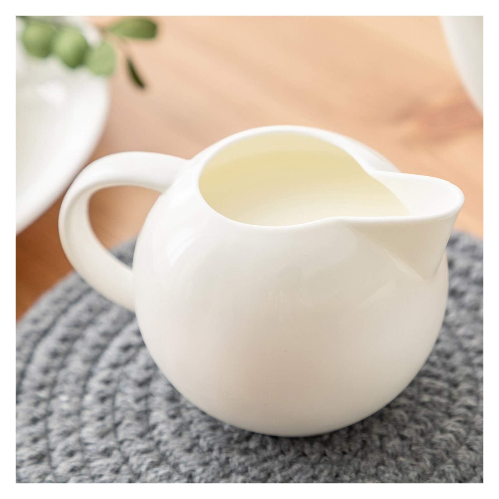 Set Classico per lattiera per caffè e tè Brocca e zuccheriera in Porcellana Bianca Brocca per lattiera Barattoli per lattiera