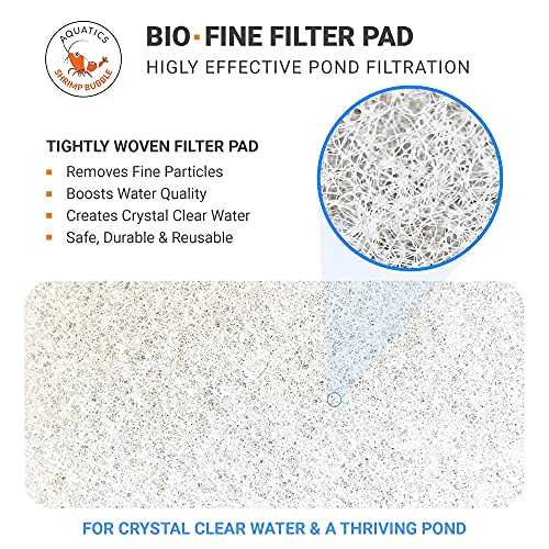 Shrimp Bubble Koi Pond Filter Media Pad Kit - Rigid Coarse And Durable Fine - 2 Bulk Rolls - Each 12 Inches By 72 Inches By 1 Inch Thick - Safe Reusable Water Garden Prefilter Mat - Made In Usa #TOP3
