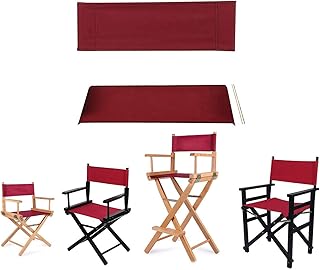 YTYZD Cubierta de sillas Directora Cátedra paño dedicado a Cubrir Gran tamaño, Completa tamaño pequeño, de algodón Casual reemplazo Director Inicio Silla de la Lona de la Lona y Palo Redondo