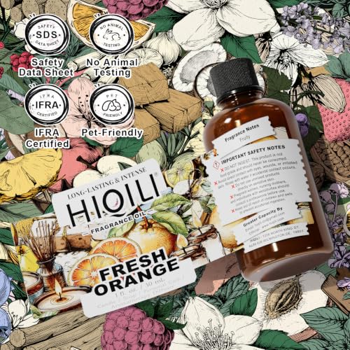 Image of HIQILI Fresh Orange Fragrance Oil - 1 Fl Oz
