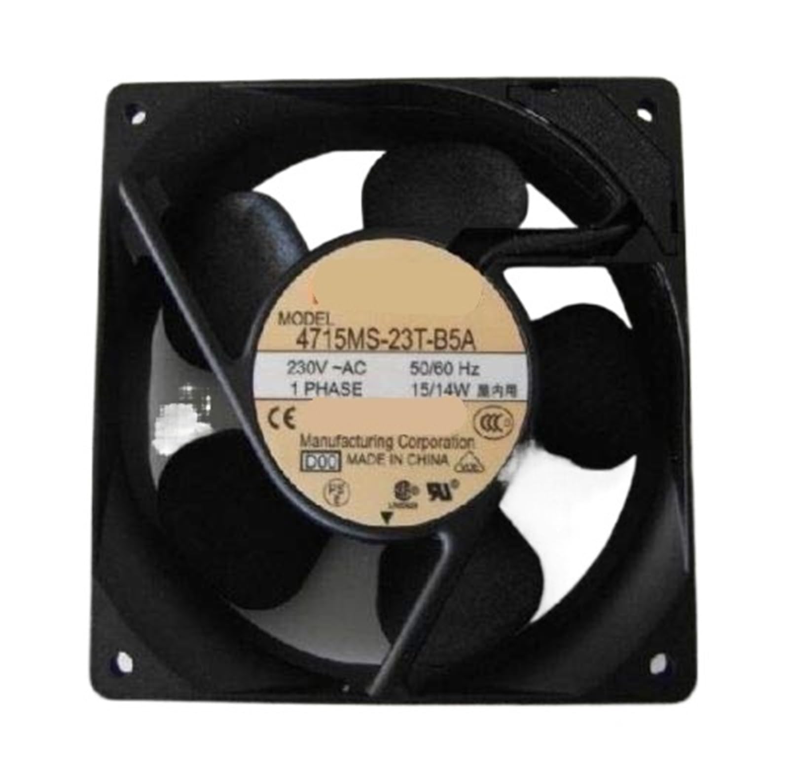 YMUGUEGH 4715MS-23T-B5A 12038 120x38mm 230V 12CM 15W/14W Cooling Fan