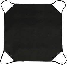 Bonfire Sheet, 31.5 x 31.5 inches (80 x 80 cm), Spatter Sheet, Firewood Bag, Non-Scratching, Black, Fireproof, Heat Resistant, Fireproof, Camping, Lawn Protection, Bonfire Stand Sheet