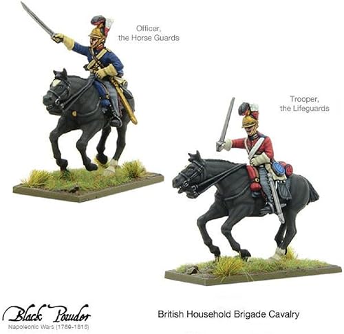 Miniatura 4 de Figuras de caballería británica de la brigada doméstica negra del siglo XVIII y XIX Kit de modelo de plástico de juego de guerra militar 302011001
