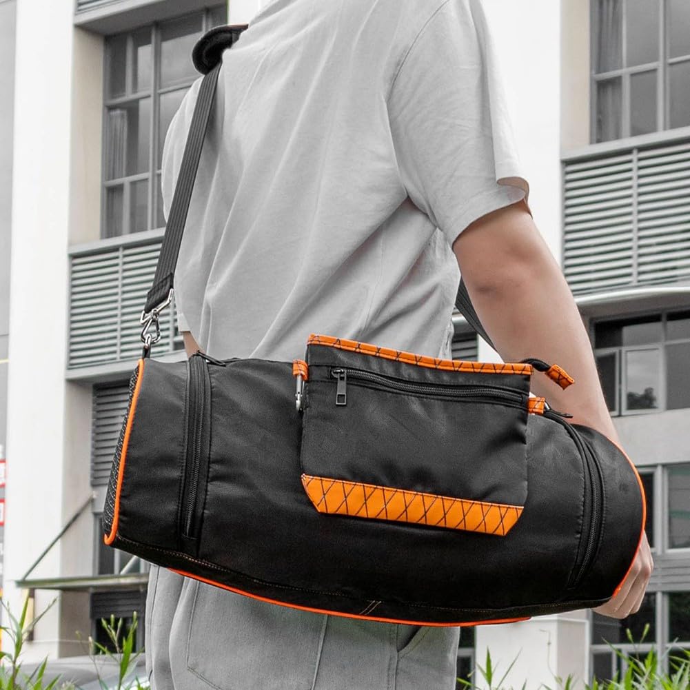 EVA - Funda rígida de transporte para altavoces JBL para boombox 2 3, bolsa de almacenamiento portátil de viaje con ventana transparente, caja protectora a prueba de golpes, 47 x 18 x 18 cm
