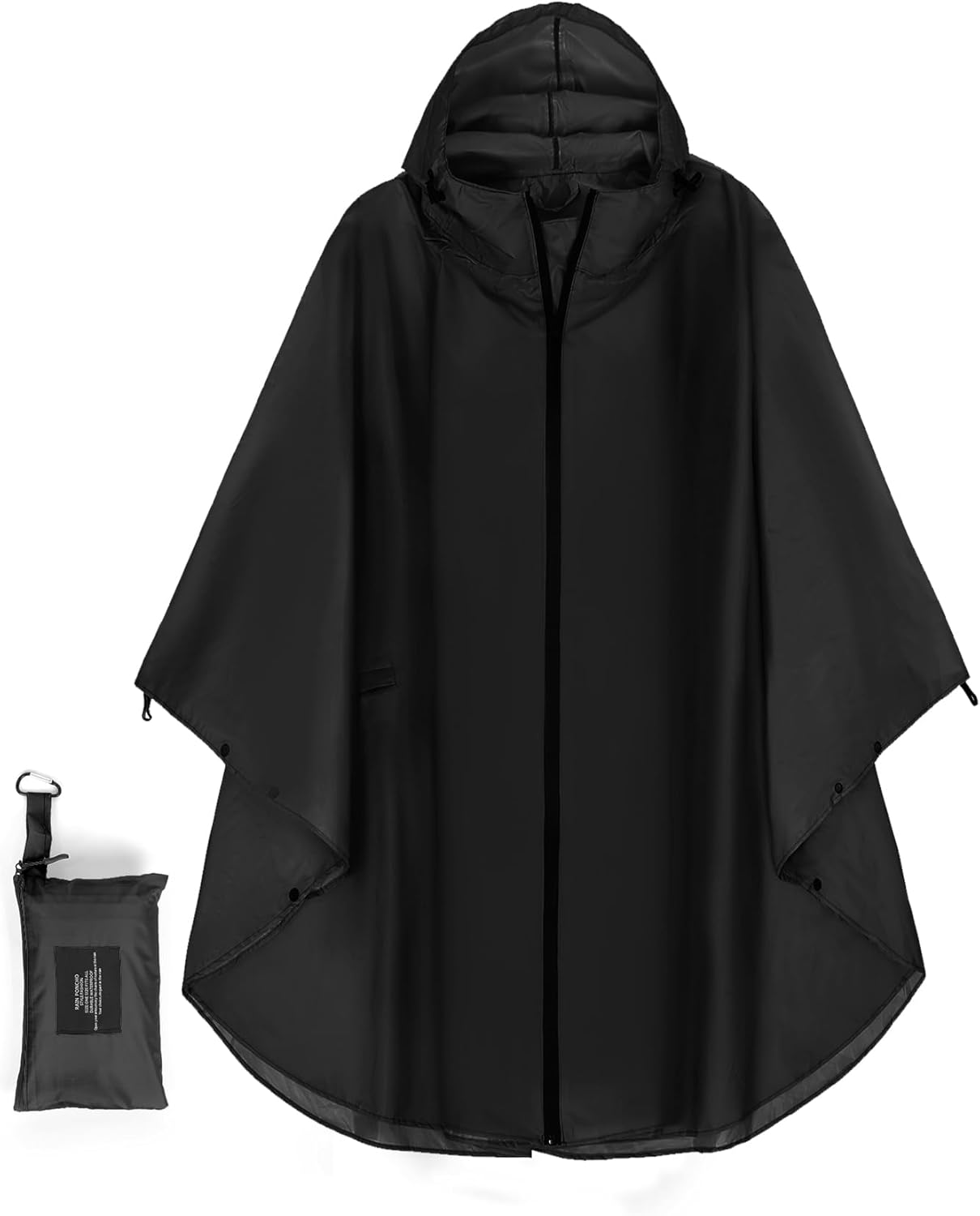 YOOTUKL Unisex Hooded Rain Poncho, Waterproof Raincoat Jacket with pocket for Adult, Rain Coat for Outdoor Activities