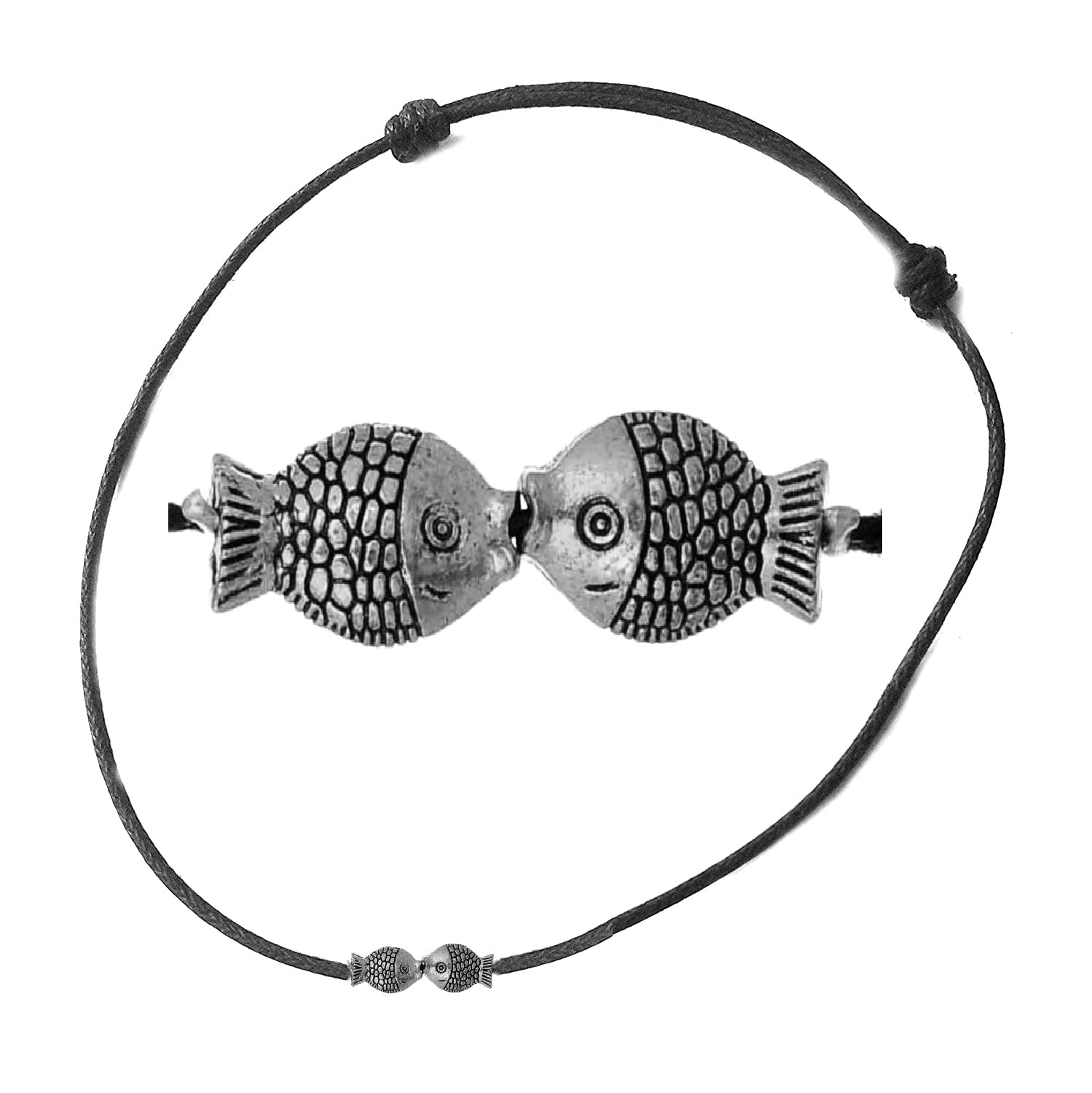 VAMA FASHIONS Black Thread Silver Fish Payal Nazariya Protection Anklet For Girls Women (B07Z84KF25) Amazon Price History, Amazon Price Tracker