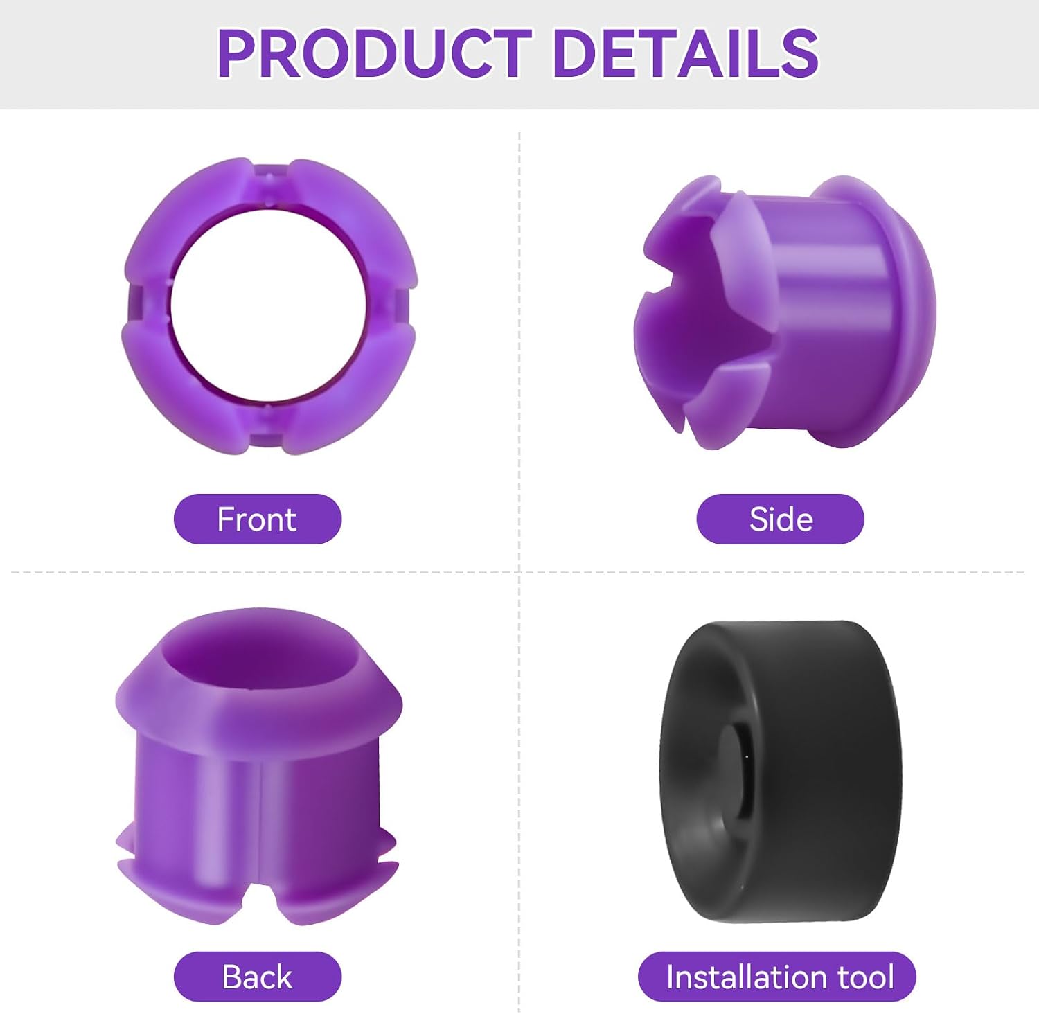141607 Transmission Shift Cable Bushing Repair Kit Install Tool, Replacement Shifter Cable Bushing Compatible with Hyundai Kia, Nissan, Toyota Corolla Sienna, Honda Mazda Lexus, Chrysler, Dodge