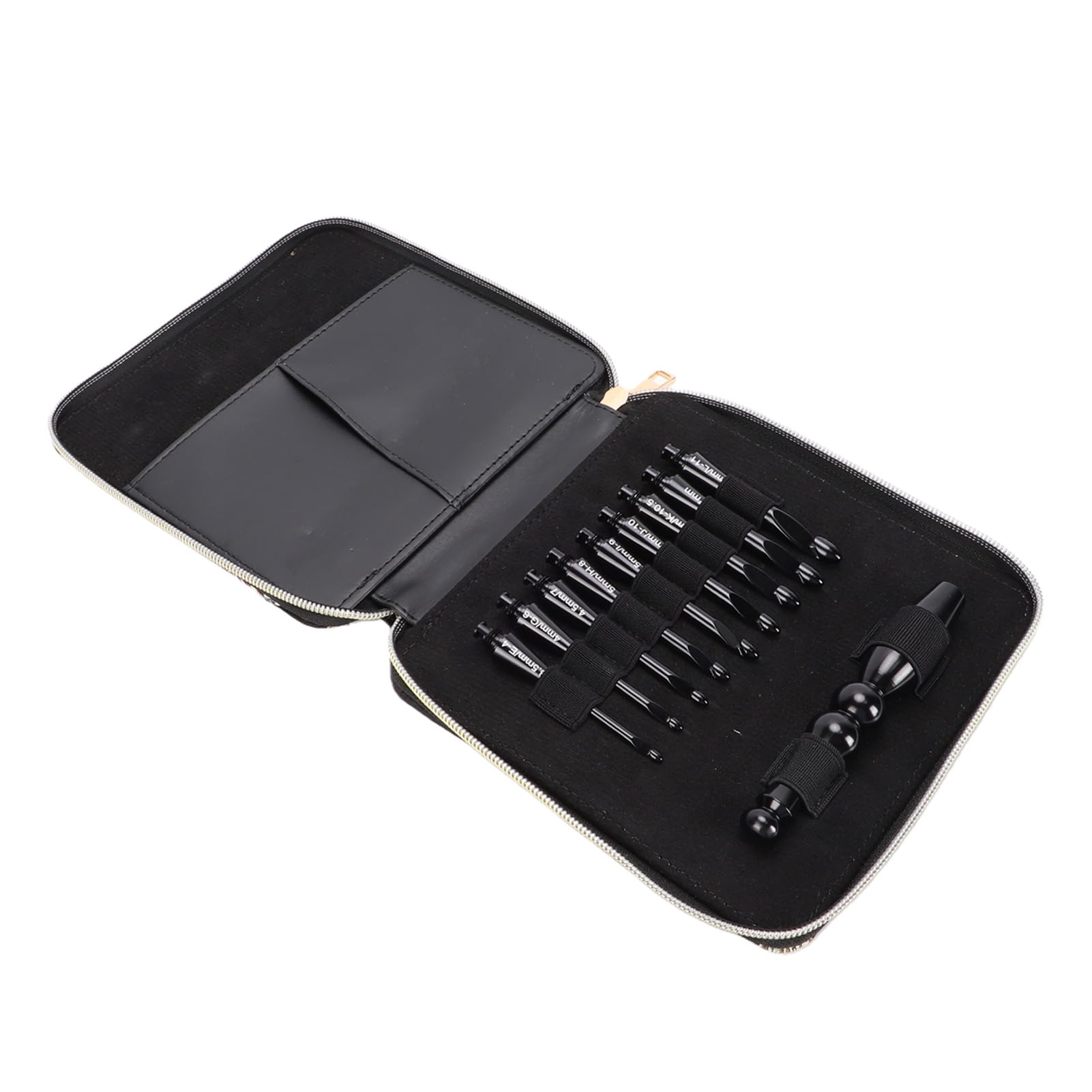 OEBUAFI Zestaw Wymiennych Szydełek z 9 Główkami 3,5-8,0 Mm z ergonomiczną