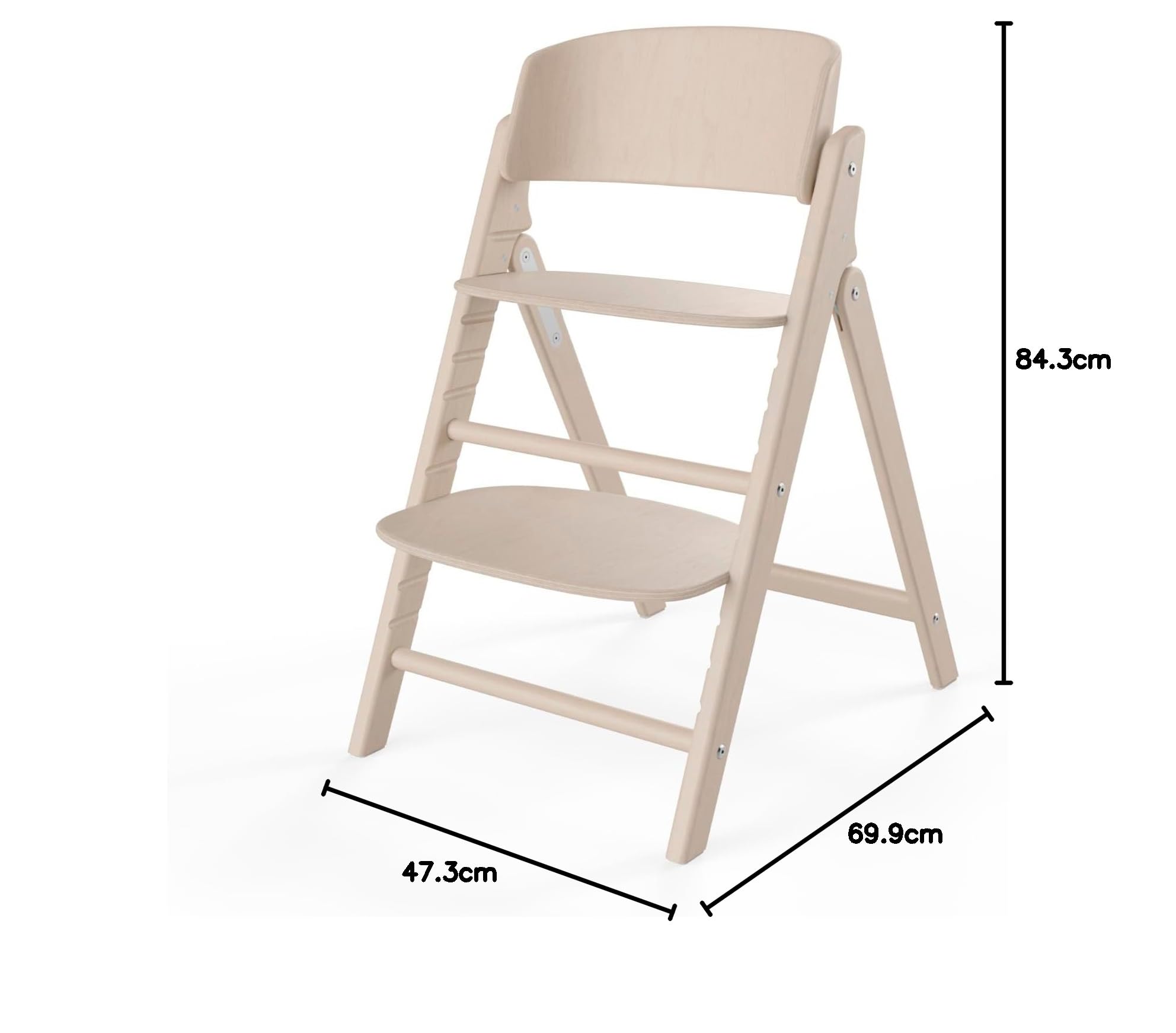 CYBEX Gold Chaise haute CLICK & FOLD, ensemble 3-en-1, réglable de la naissance à 6 mois jusqu'à 99 ans, utilisable dès la naissance avec le transat Gold, set bébé et plateau inclus, Light Natural