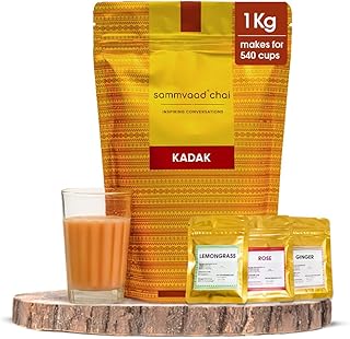 Sammvaad Premium Kadak CTC Chai - 1Kg (Includes 3 Exotic Spi