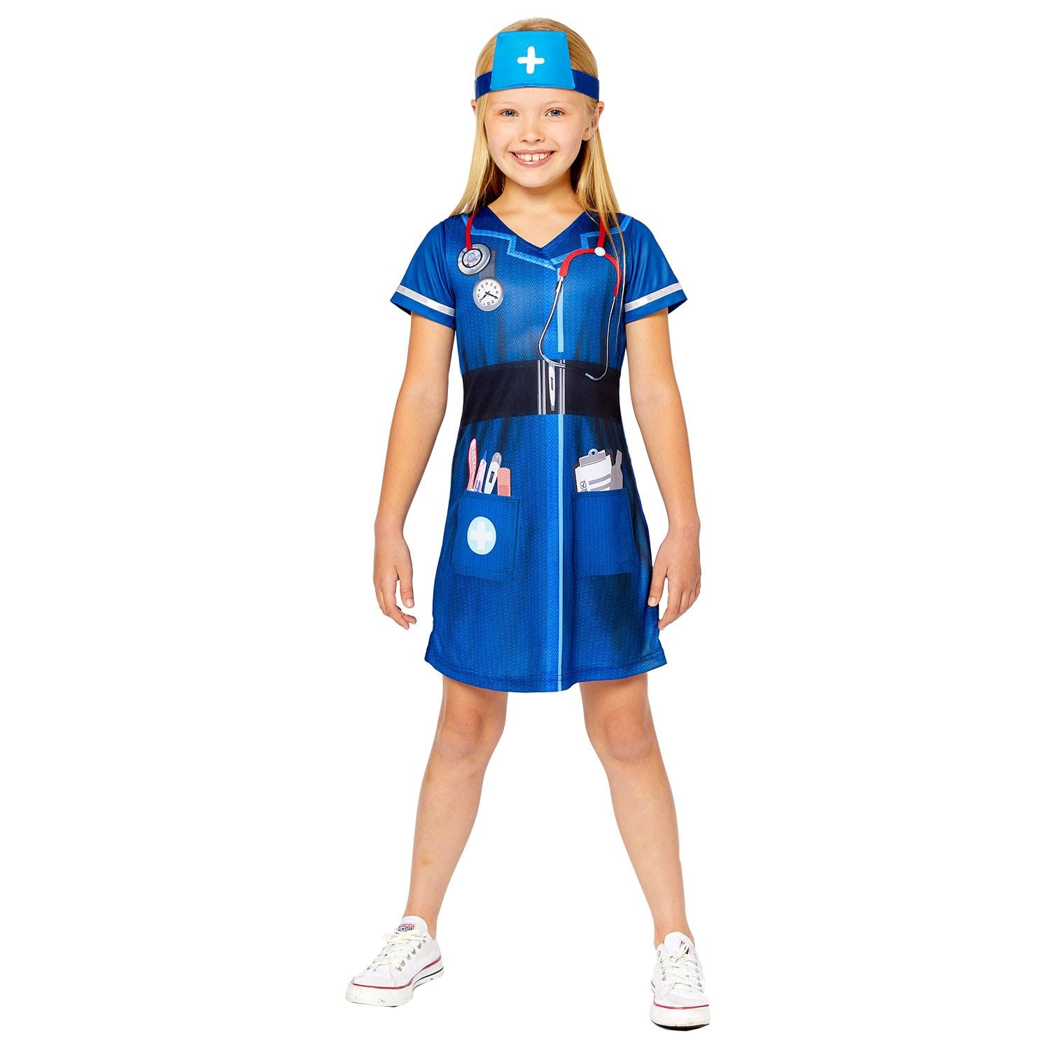 amscan 9910162 - Kids Sustainable Nurse World Book Day Fancy Dress Costume Age: 6-8 Yrs