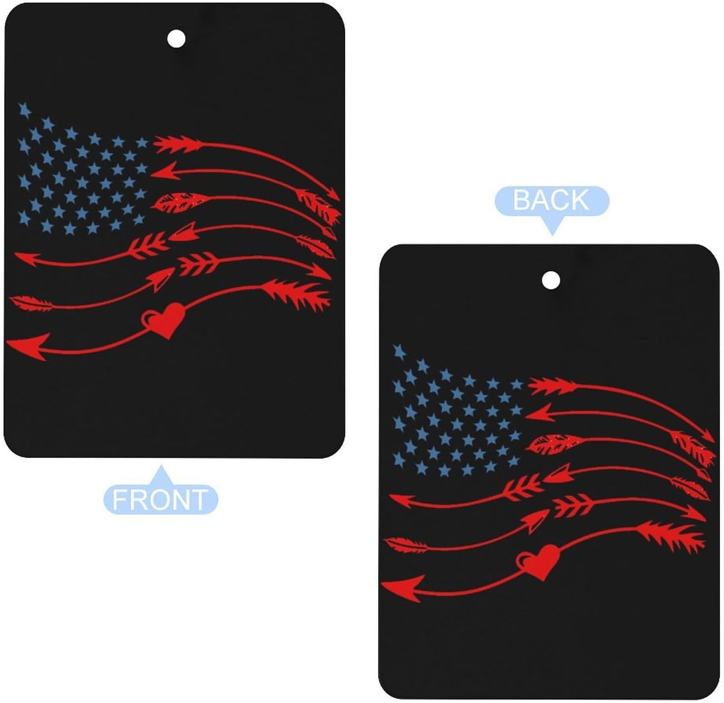Arrow U.S.A. Flag Car Air Freshener Hanging Car Scent Cards Decor Interior Accessories