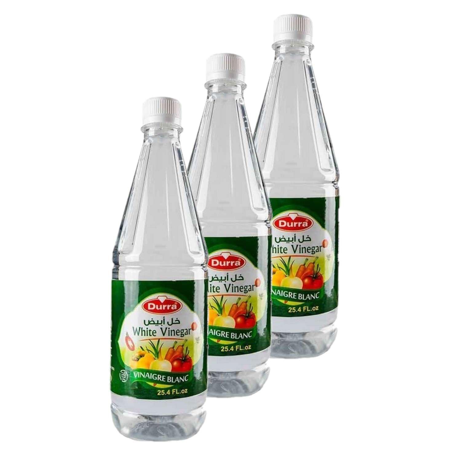 Durra Lot 3x Vinaigre blanc - Bouteille 1L