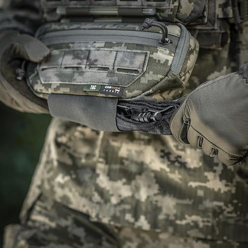 Miniatura 8 de M-Tac Elite Dangler Pouch Gen2  Bolsa táctica desplegable con transporte de gancho y bucle, bolsa de herramientas de volcado kit de transporte bolsa