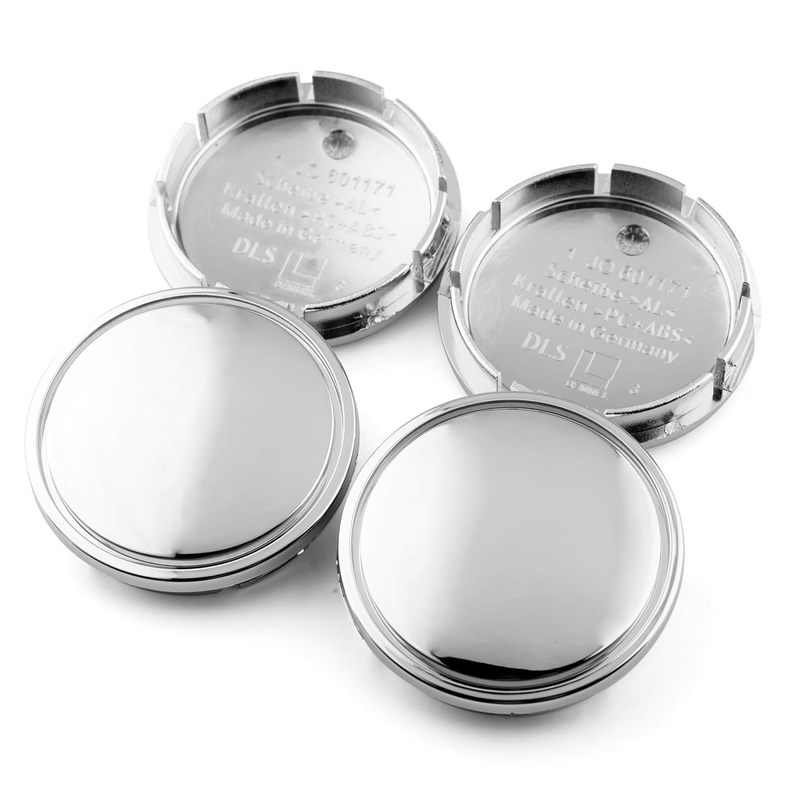 4 Stück 56 mm (2,20 Zoll) Radnabenkappen für Autos, passend für Gen5 2015–2018, Aluminiumfelgen mit 18 Zoll Felgendurchmesser, ersetzt 1J0 601 171