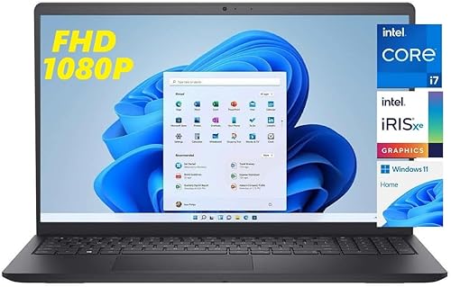 Dell Laptop de negocios Inspiron 15 3000, pantalla FHD de 15.6 pulgadas, Intel Core i7-1255U de 12ª generación, Windows 11 Home, 32 GB DDR4 RAM, 1
