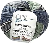 ONline Supersocke 6-fach 150g Sort. 332 Winter-Color 2804 - Grau/Anthrazit