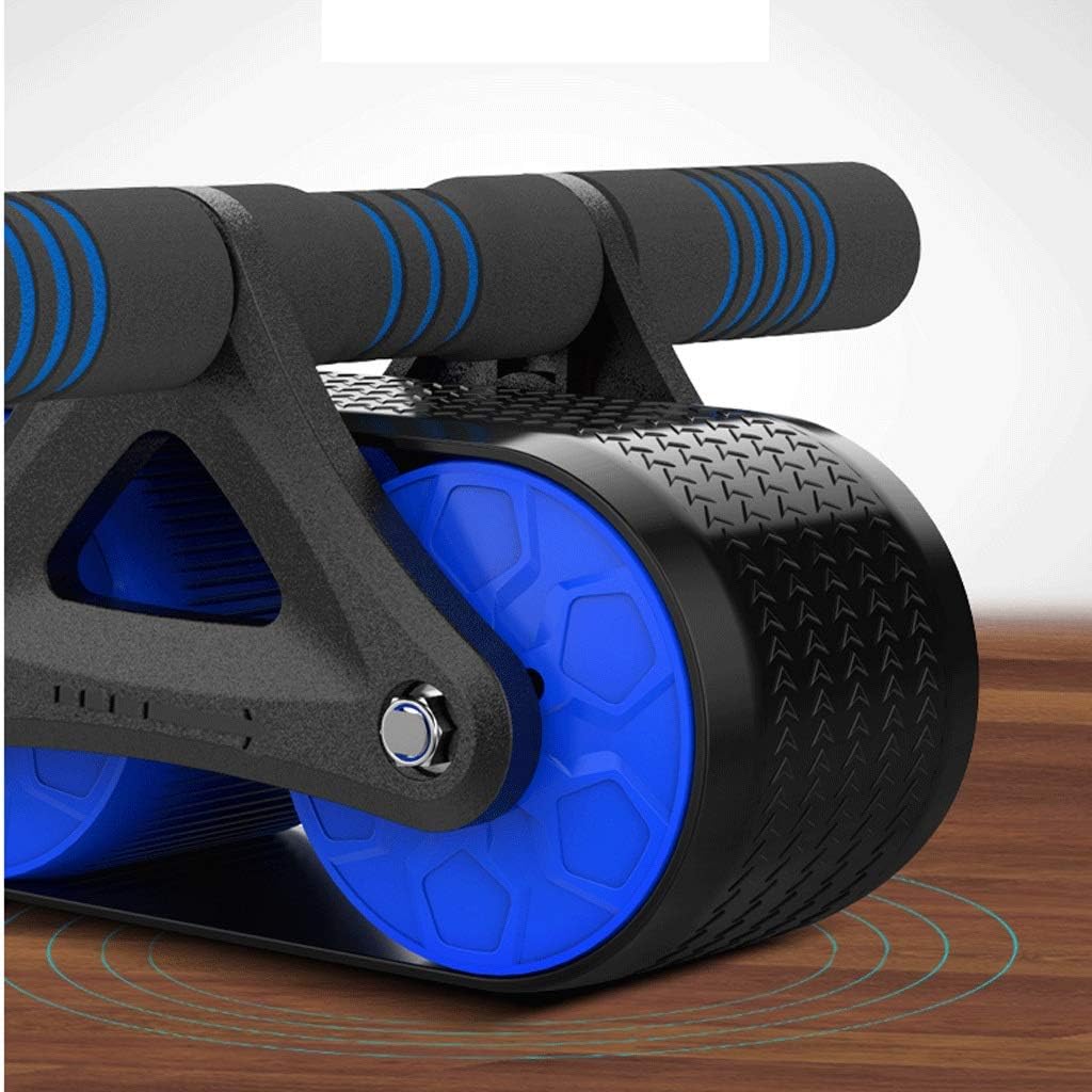 Abdominal Muscle Wheel-Abdominal Exercise Roller with Extra Thick Knee Pad Mat - Body Fitness Strength Training Machine Wheel Gym Tool