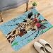 Kit Tapis,Kits De Tapis De Crochet De Loquet De Girafe De Belle Couronne, Kit De Tapisserie De Tapis 3D Ensemble De Tapis Noué Bricolage Pour Kit D'Auto-Nouage Kit De Coussin Noué Pour Enfants Adu