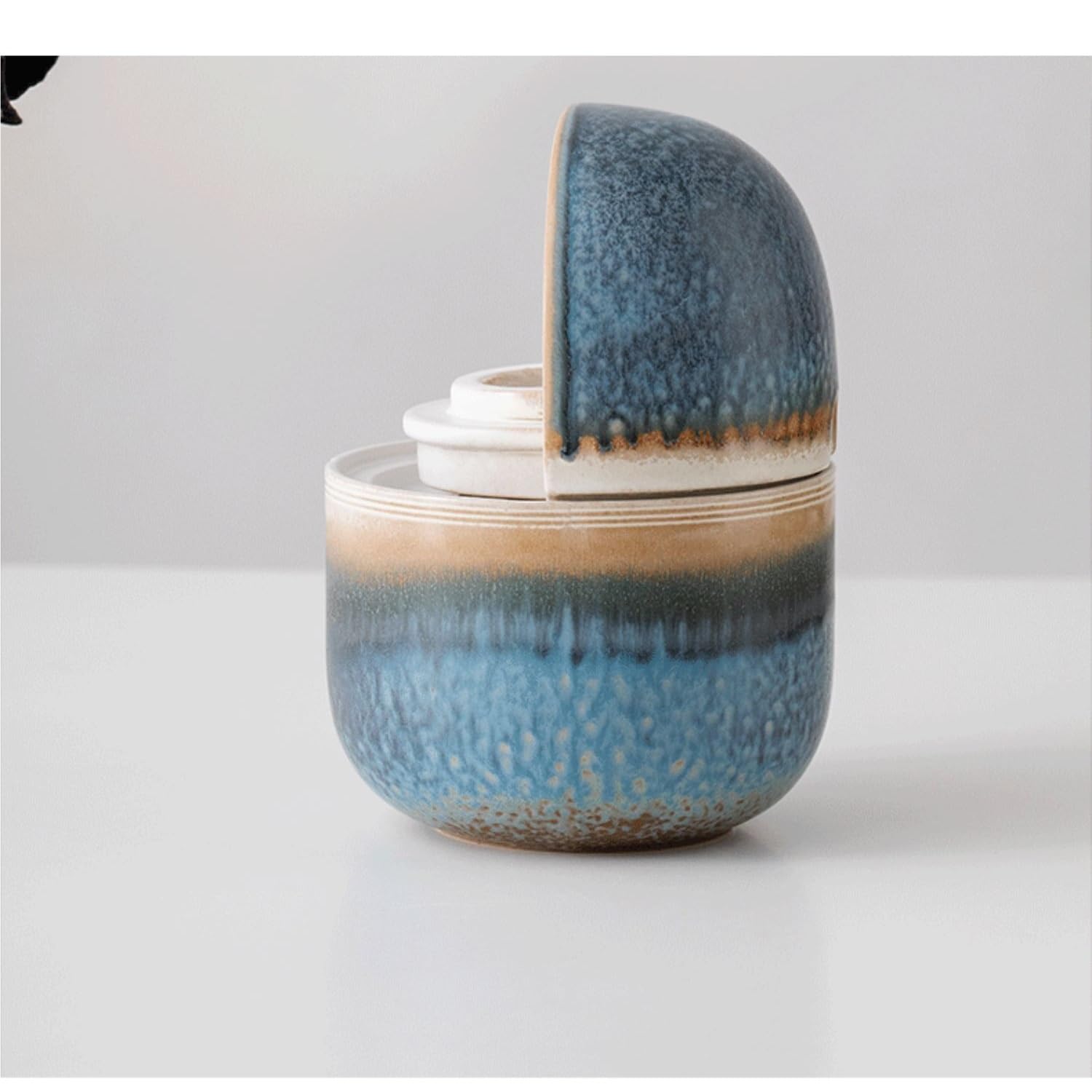 Fuente De Mesa Fuente de Agua pequeña for Sala Estar, Escritorio, circulante, decoración, Oficina, humidificador cerámica, Adornos De Cascada Interior