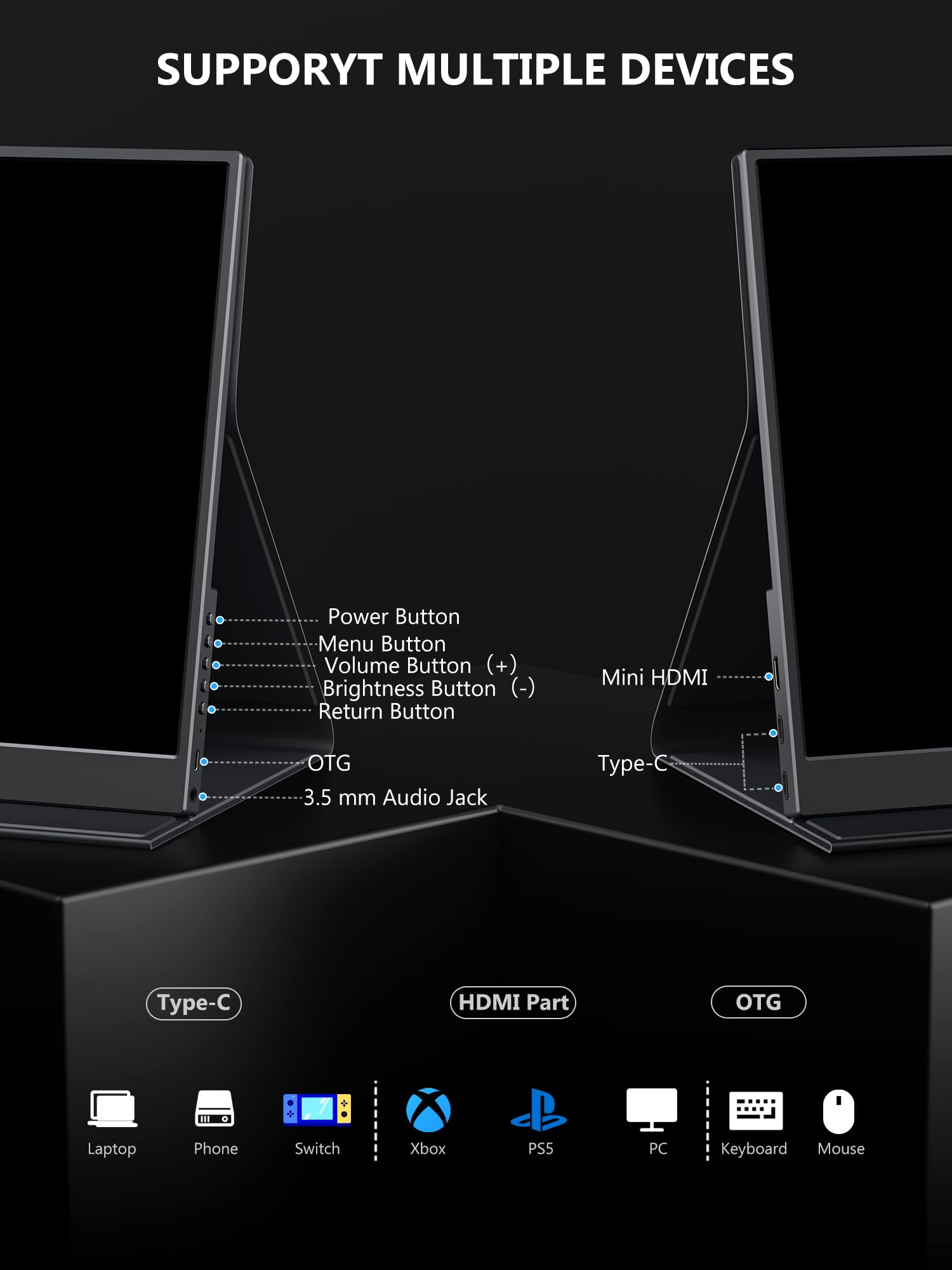 Amazon.co.jp: 2K Portable Gaming Monitor, 14