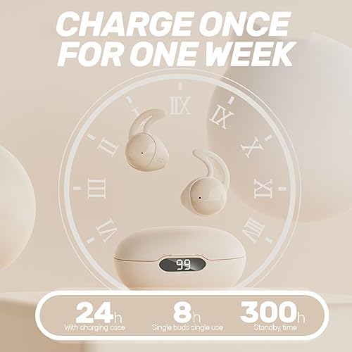 Miniatura 2 de 2023 - Auriculares para dormir pequeños con Bluetooth, pequeños y pequeños para dormir de lado, auriculares inalámbricos ocultos para orejas