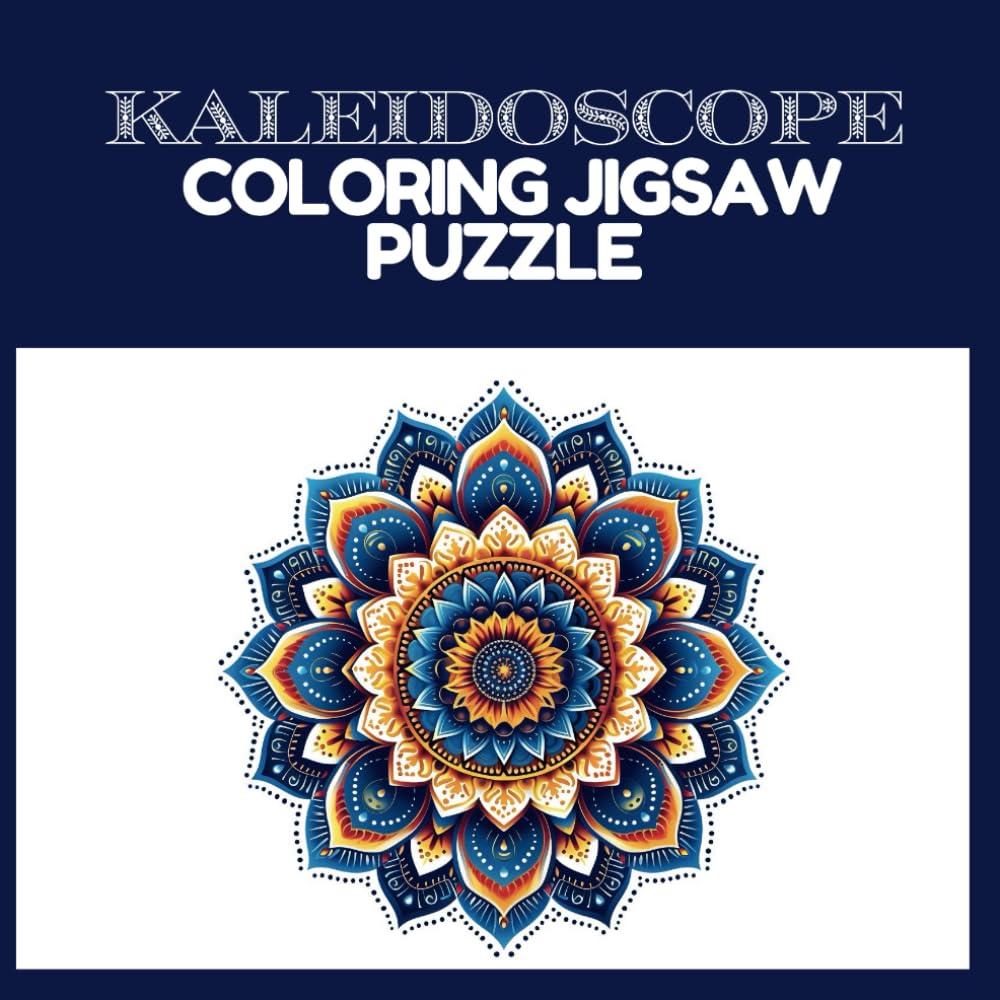 Kaleidoscope Coloring Jigsaw Puzzle: Intricate Designs for Deep Focus and Relaxation