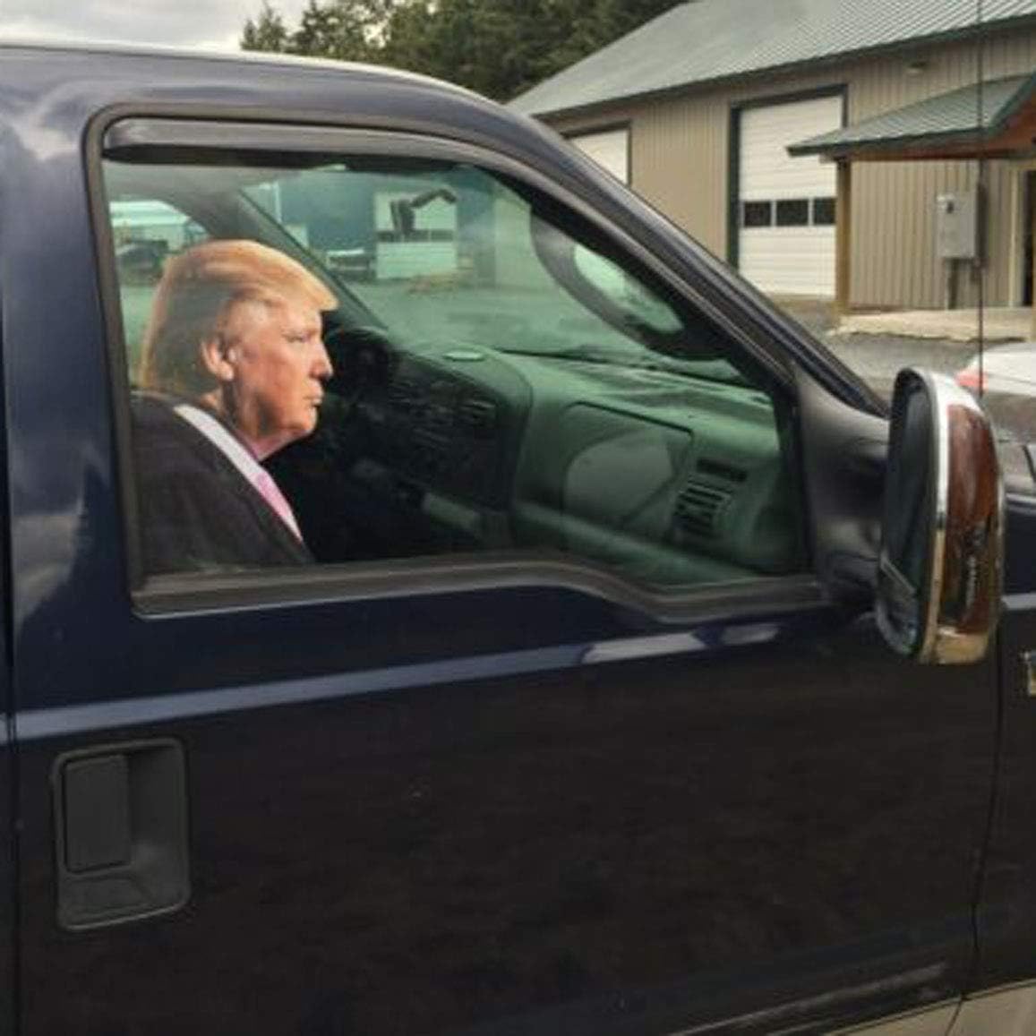 President Car Stickers Window Decal Rider Window Cling Automotive Decals for Vehicles(for Passenger/Right Side)