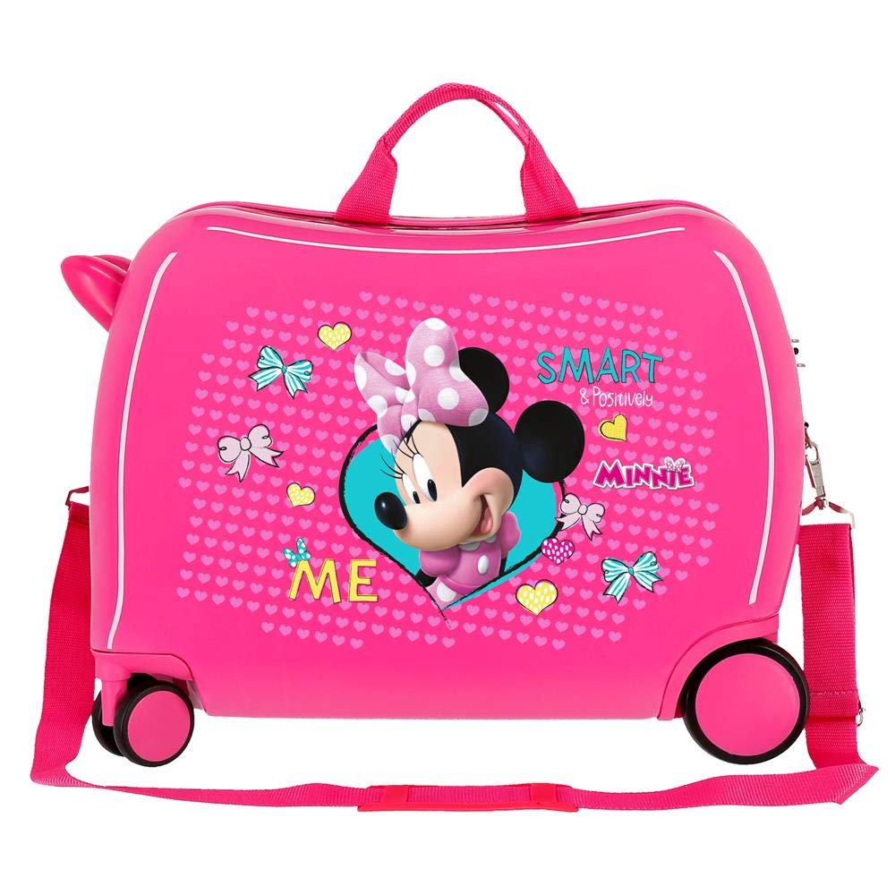 Disney Minnie Happy Helpers Valigia per bambini Rosa 50x38x20 cms Rigida ABS Chiusura a combinazione numerica 34L 2,3Kgs 4 Ruote Bagaglio a mano