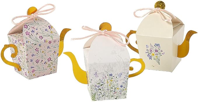Amazon.com: Fun Express Floral Tea Kettle Treat Boxes - 12 Pieces ...
