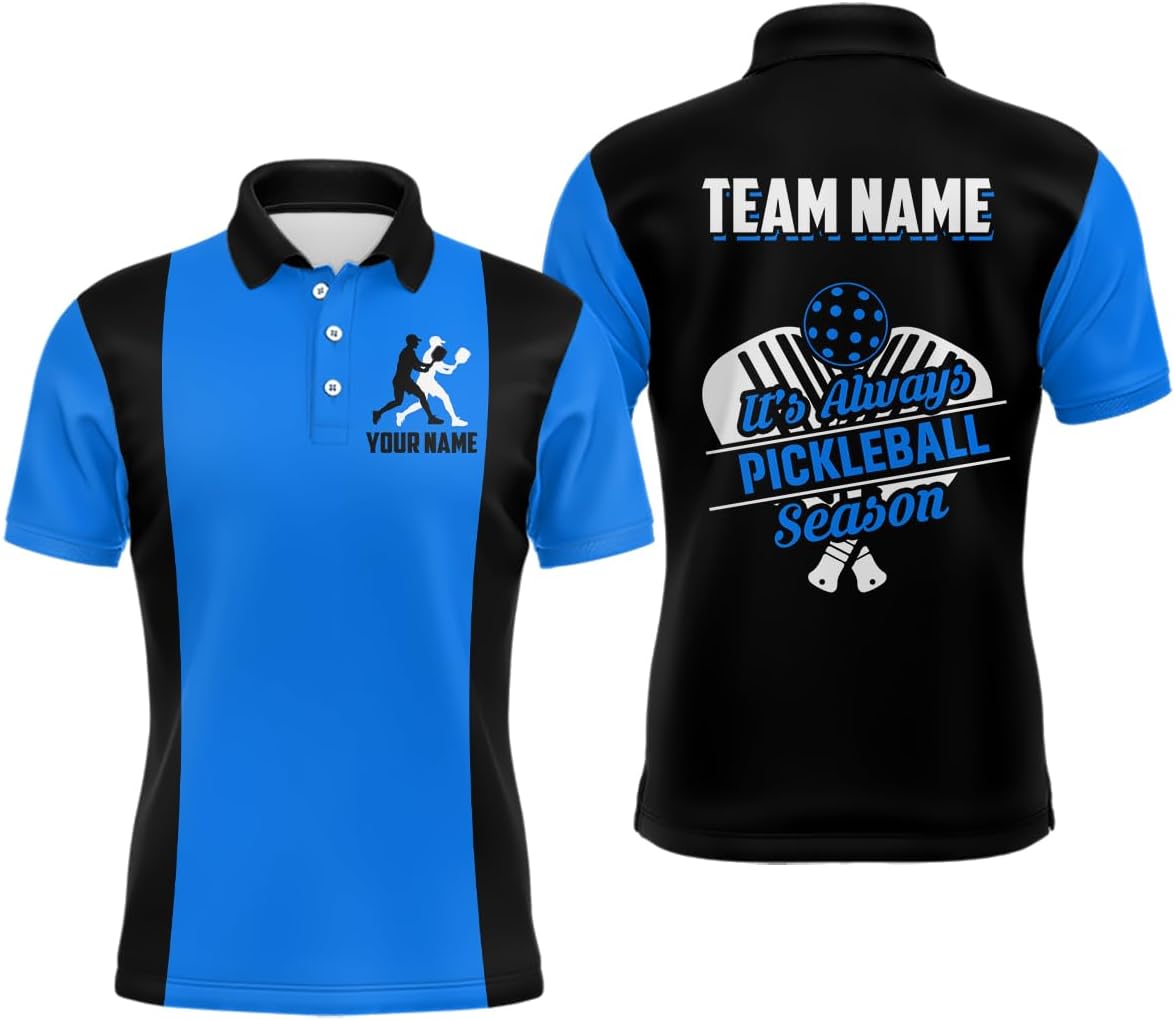 It's Always Pickleball Season Shirts Pickleball Shirt for Women Men Pickleball Jersey Pickleball Team Pickleball Clothes