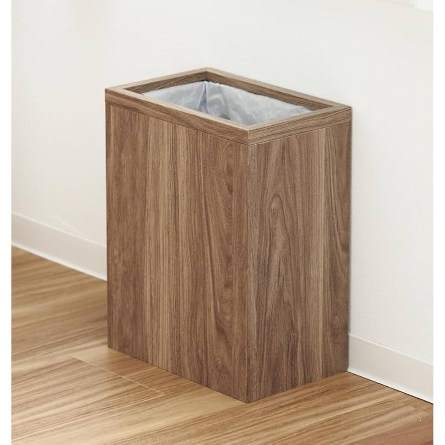 雰囲気のある『TRASH』木製のゴミ箱 ダストボックス Amazon|スリコ 木製ダストボックス ゴミ箱|フタなしゴミ箱