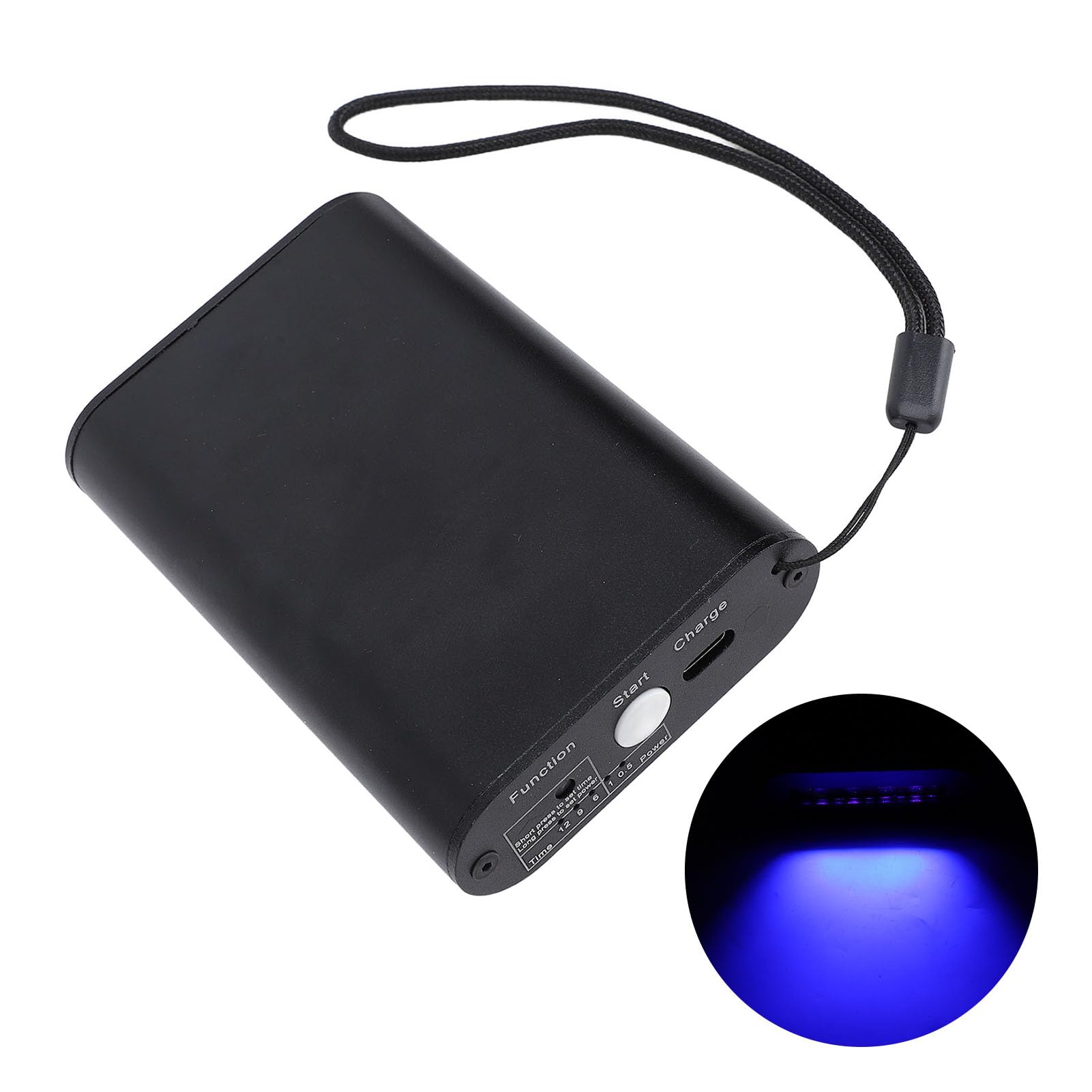 Haarverlängerungs UV Licht, UV Lichtverlängerungs Set, Wiederaufladbares UV LED Haarverlängerungslicht 5 X 365 Nm + 4 X 395 Nm Volle Wellenlänge, 3 Aushärtungszeitmodi, für den