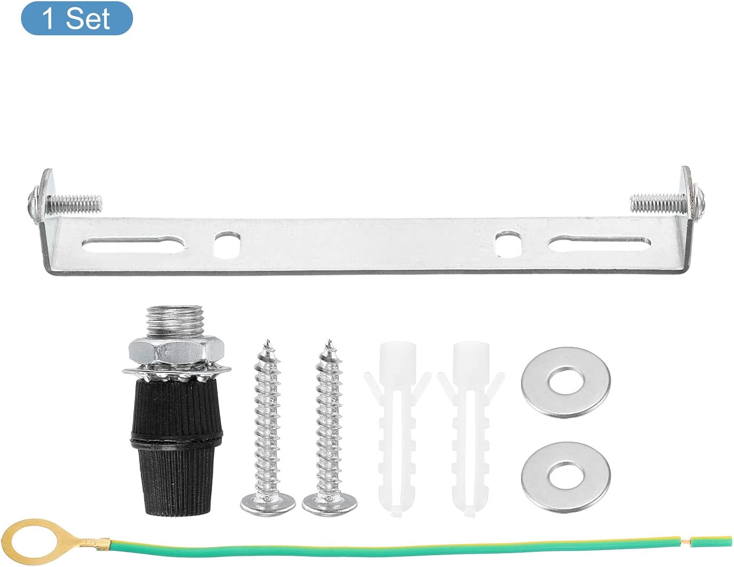 PATIKIL 125mm Ceiling Light Plate Kit, 1 Set Pendant Light Lighting Fixture Mounting Bracket Hardware for Home Office Chandelier