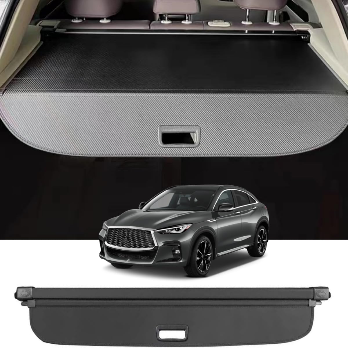 Amazon.com: Okutech Black Retractable Cargo Cover Compatible with