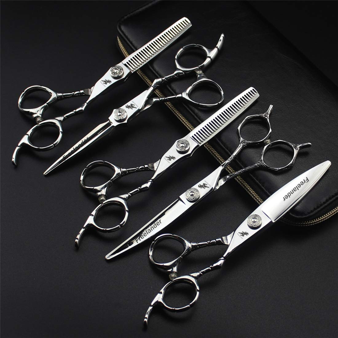 Kit De Ciseaux De Coiffure, Kit De Cisailles De Coupe De Cheveux Professionnels pour, Ciseaux De Cheveux Professionnels Et Barbiers Ou Usage Domestique, Lumière Et Nette