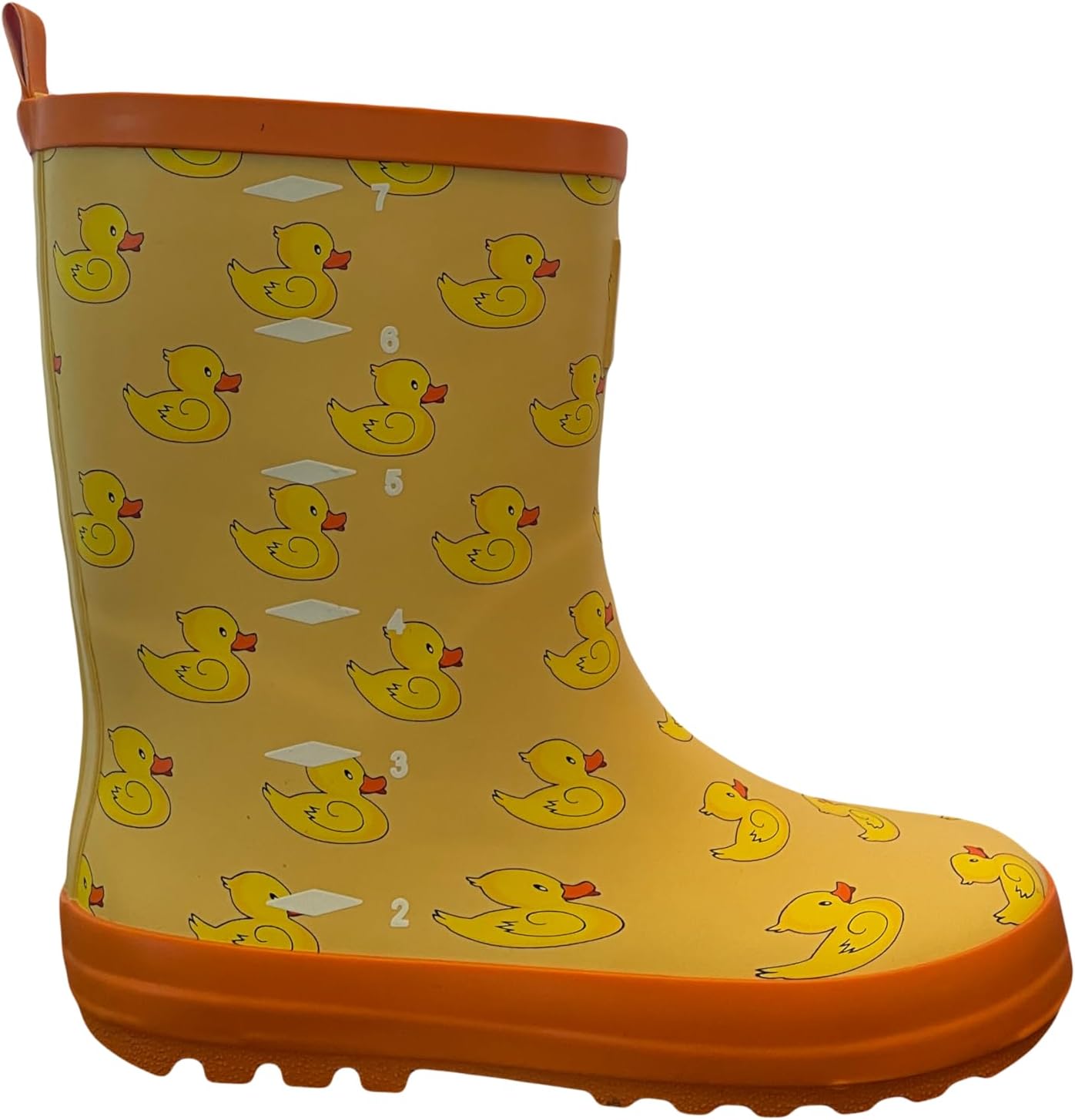 Yellow Duck Pattern Rain Boots