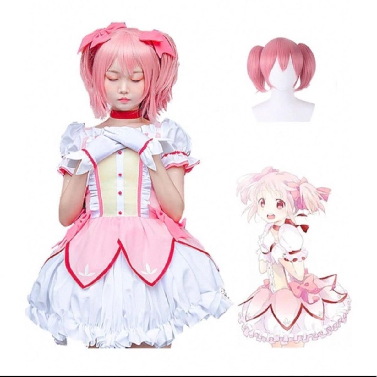 Amazon.co.jp: コスプレ アニメ まどかマギカ 衣装 ウィッグ