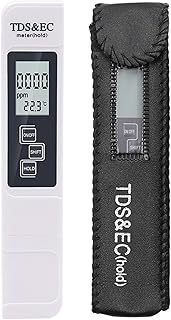 Espectrofotómetro Probador de Calidad del Agua Digital blanco, medidor TDS EC, rango de 0 a 9990, temperatura multifuncional de pureza del agua, temperatura PPM, 1 ud. con transmisión precisa del colo