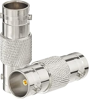 Superbat BNC Adapter 75 Ohm SDI Connector BNC Female to Female BNC Barrel Connector for HD-SDI/3G-SDI/4K/6K SDI Video Camera Cable (2Pcs)
